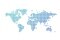 La imagen muestra un mapa en el que se identifica la red global de Carrier