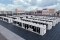 La imagen muestra un sistema con enfriadores refrigerados por aire para centros de datos